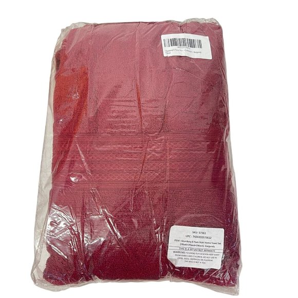 Glamburg 6 Piece Towel Set 100% Cotton 2 Bath Towels 2 Hand Towels 2 Wash 600GSM - Picture 4 of 4